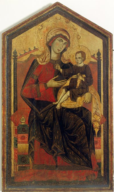 Madone et Enfant en majesté - Guido da Siena